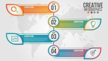 Info timeline infographic modern timeline design vector template