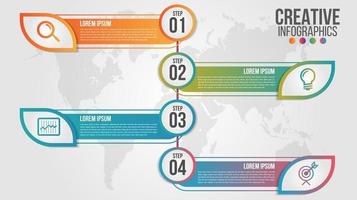 info línea de tiempo infografía plantilla de vector de diseño de línea de tiempo moderna