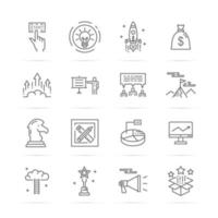 iconos de línea de vector de inicio