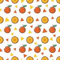 fondo naranja de patrones sin fisuras vector