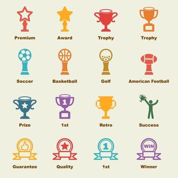 trophy vector elements