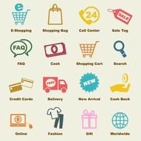 shopping vector elements