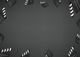 Cinema wallpaper. Social media message vector background