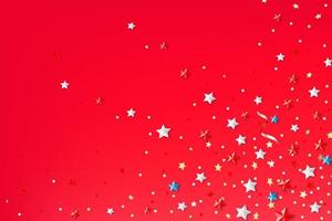 Abstract background with color stars vector