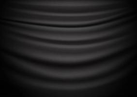 Black drapery Abstract vector background