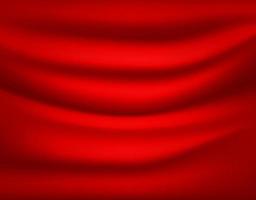 Red drapery. Abstract vector background