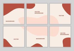 Set collection of minimalist abstract puzzle square template for social media post feeds. Suitable for discount promo. sale banner, digital marketing. Vector background color shape illustration