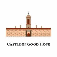 Castle of Good Hope in Cape Town. This is the oldest building in South Africa. The castle itself has so much history. Good for your destination vacation when visit in Cape Town. Travel tourist guide vector