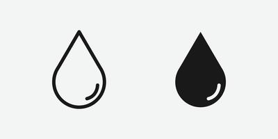 Ilustración de vector de icono de gota de agua
