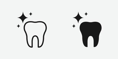 vector illustration of tooth icon