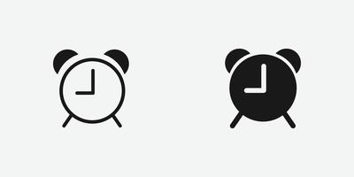vector illustration of alarm clock icon