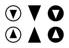 Arrow Up And Down Design Set Free Vector
