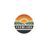 farmland logo in white background vector