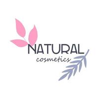 Logo, natural cosmetics Icon, isolated on a white background. Vector flat style