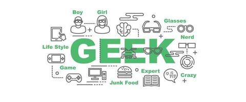 geek vector banner