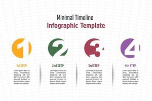 business minimal infographic template vector