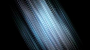 Shafts of Blue Light Flicker and Shine Over Black Background- Video Loop