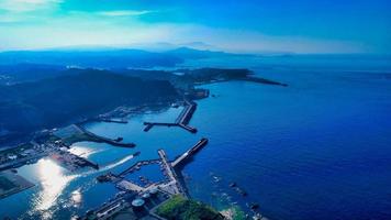 Taiwán 2017- vista aérea de la esquina noreste de Taiwán foto