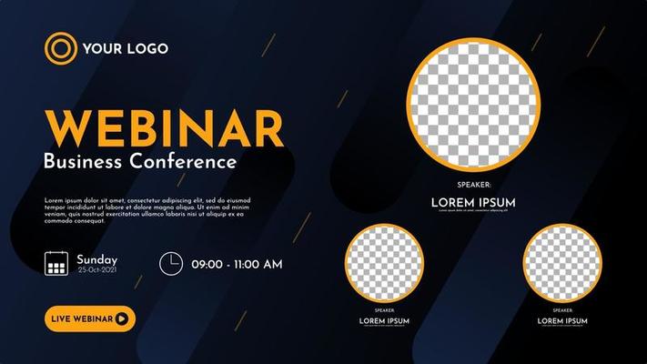Webinar Poster Vector Art, Icons, and Graphics for Free Download