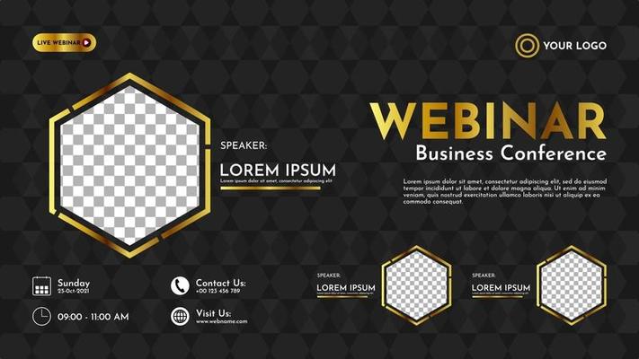Webinar Poster Vector Art, Icons, and Graphics for Free Download