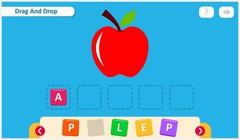 Kids Spelling Game Design Template vector