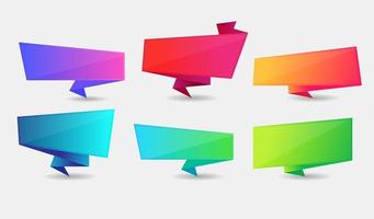 Colorful Speech Bubble Set, Text Box Pop up Design Set vector