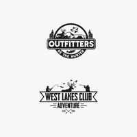 Adventure Badges and Logos, vector design templates