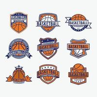 Basketball Badges Logos vector design templates set