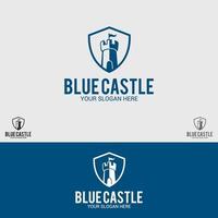 Castle logo vector design template