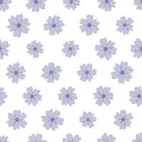 Pretty flowers on white background vector