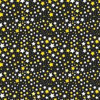 Seamless pattern of golden stars. Vector background