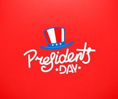 Presidents day greeting card. Vector concept