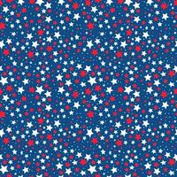 Seamless pattern of color stars vector
