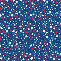 Seamless pattern of color stars vector