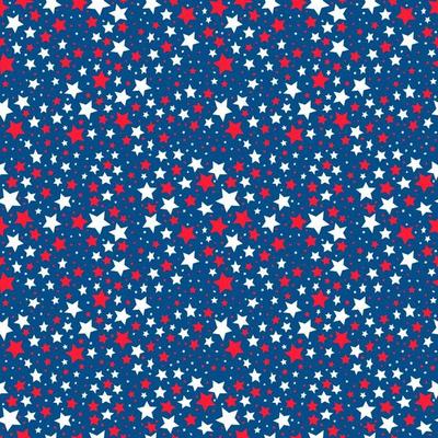Seamless pattern of color stars