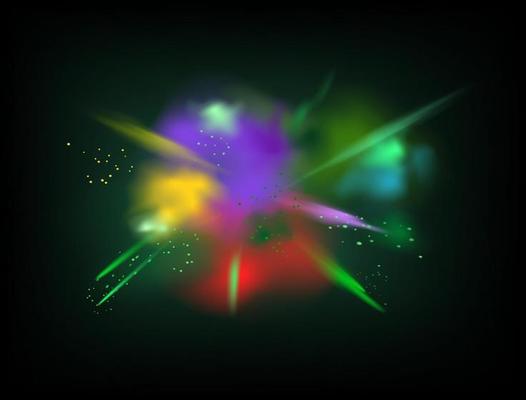 Abstract background with color powder