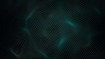 Abstract Green Waving Lines Fx Background Loop video