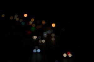 bokeh de la ciudad de noche foto