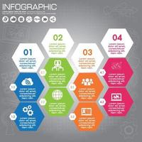 uso de plantilla de infografía para banner, folleto, sitio web vector