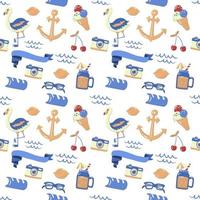 Seamless Summer Pattern Vector