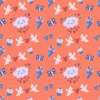 Seamless wedding Pattern Vector