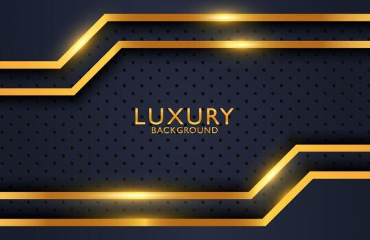 Fondo elegante de lujo con composición de formas superpuestas sobre superficie metálica. diseño de presentación de negocios vector