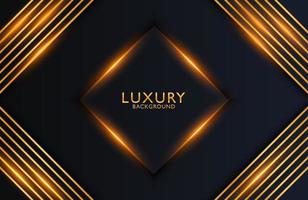 Luxury elegant background with gold lines composition and luster effect. Business presentation layout vector