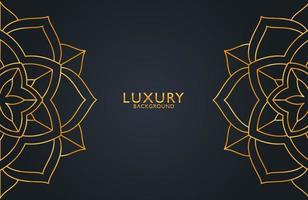 Abstract black geometric luxury background. Vector template for invitation, cover, background.