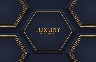 Abstract 3d luxury realistic decoration textured with golden lines pattern. 3d backdrop, invitation, cover layout template. vector