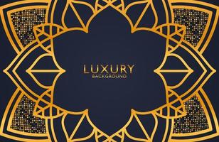 Luxury ornamental mandala design background in gold color. Graphic design element for invitation, cover, background. Elegant decoration vector
