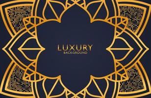 Luxury ornamental mandala design background in gold color. Graphic design element for invitation, cover, background. Elegant decoration vector