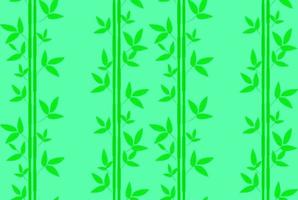 Seamless pattern with green bamboo leaves on a green background. Template for design of clothes, background, wrapping paper, fabric, wallpaper, curtains. vector