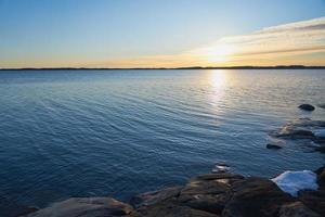 Golden hour on the coast photo