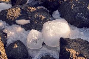 rocas y hielo foto